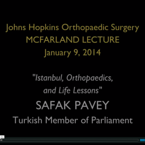 2014 McFarland Lecture with Safak Pavey at Johns Hopkins